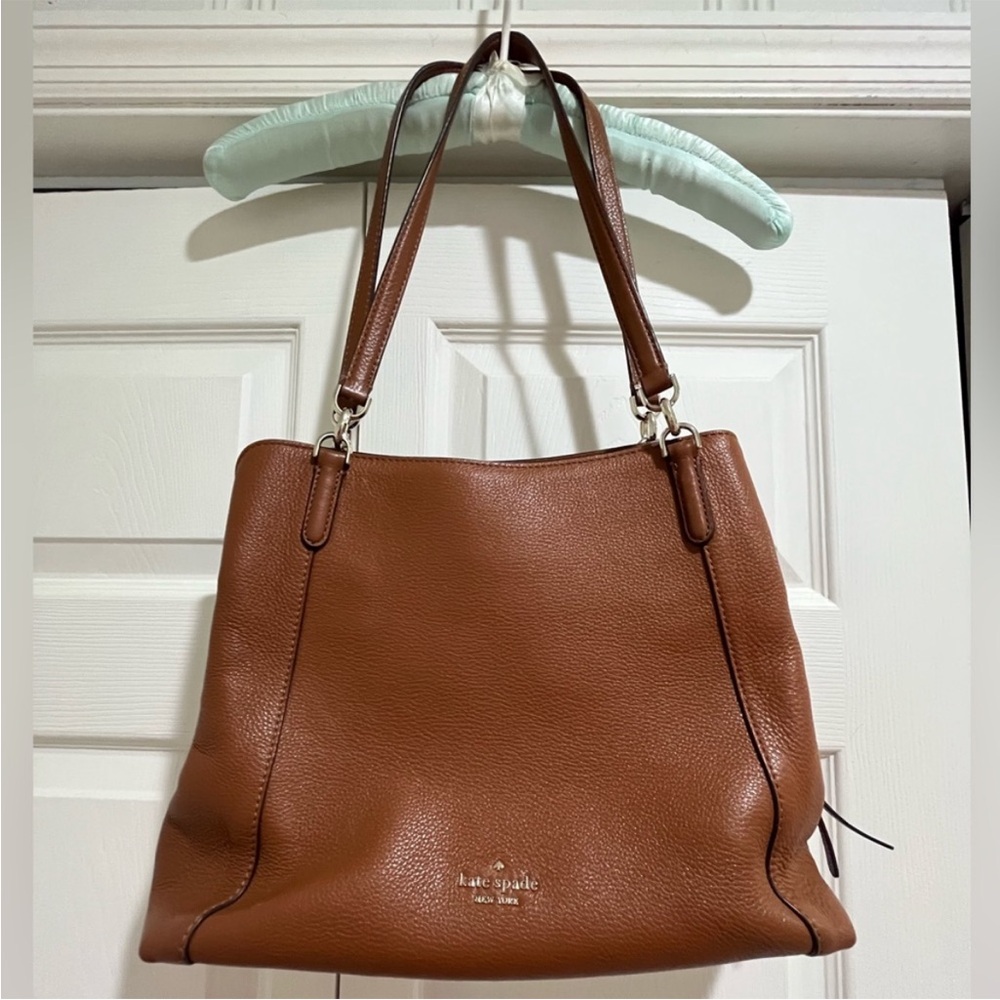 ♠️KATE SPADE ♠️Leila Medium Triple Compartment Shoulder Bag in Warm Gingerbread